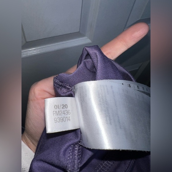 Adidas Women’s Small Originals Cropped Tee Short Sleeve Crop Top S Purple Logo - Picture 10 of 16